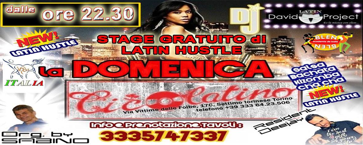 Cico Latino Stage GRATUITO di LATIN HUSTLE