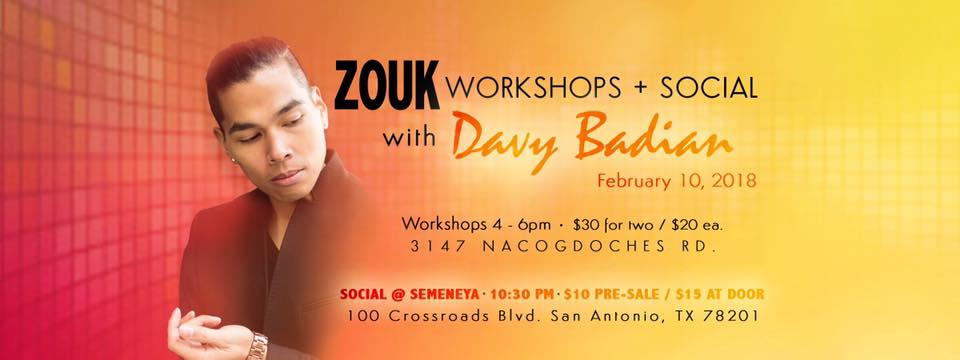 Zouk Workshops w Davy Badian + Zouk Kiz Social