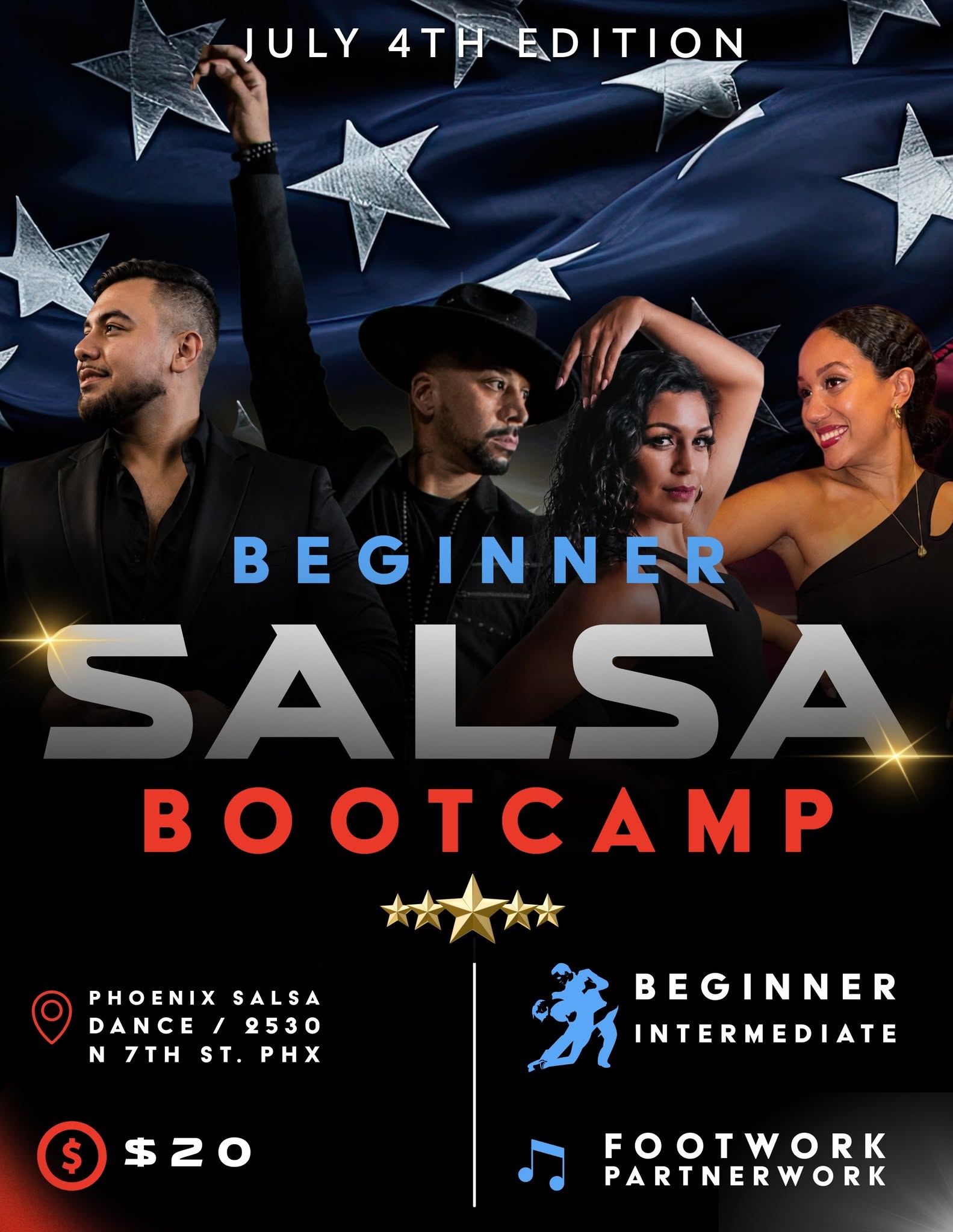 Saturday Beginner Salsa Bootcamp with Phoenix Salsa!