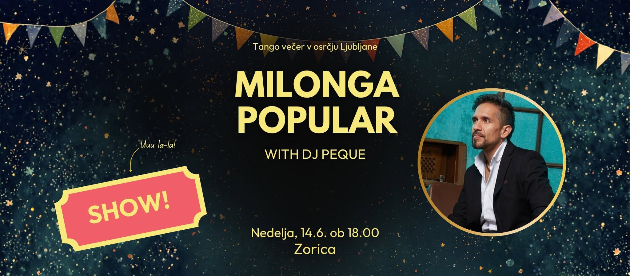 ✨Milonga Popular✨ zaključna milonga z DJ Pequejem in SHOW-om!