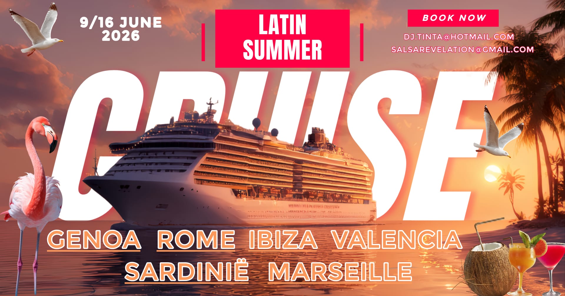 Latin Summer CRUISE 9-16 JUNE 2026