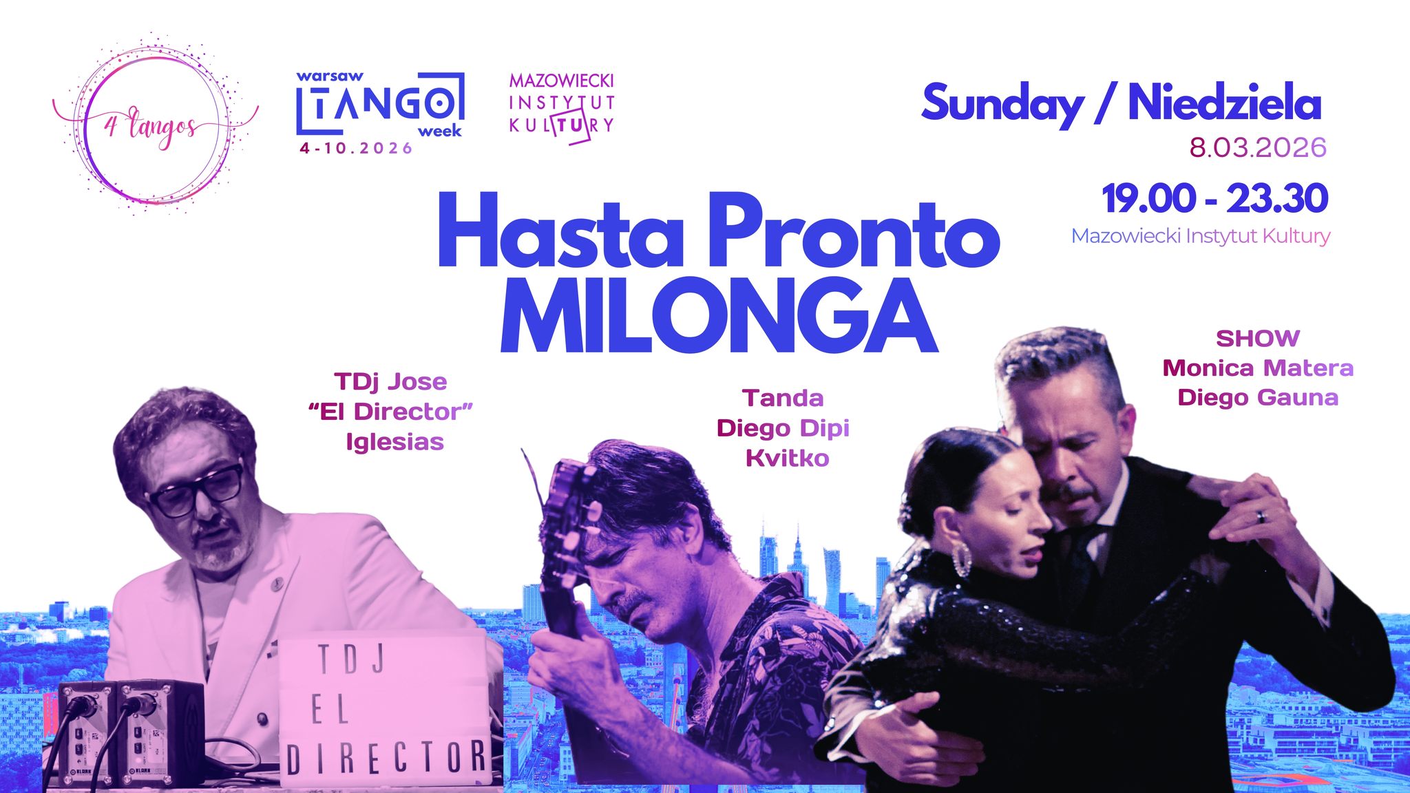 MILONGA Hasta Pronto! - WARSAW TANGO WEEK 2026