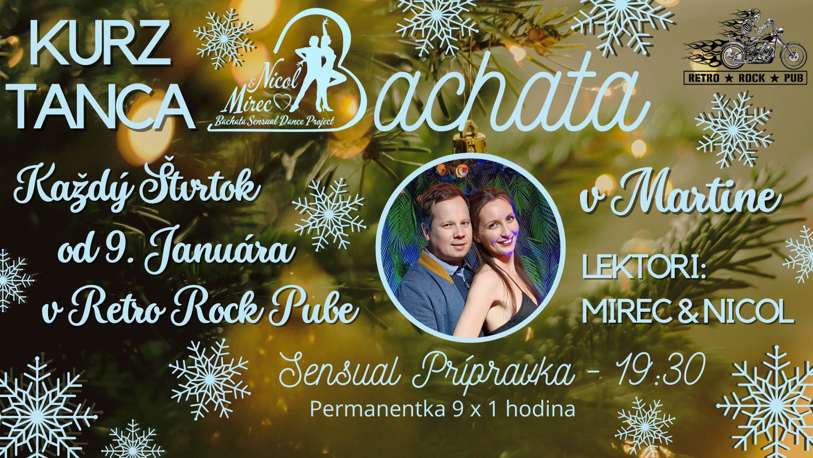 Kurz Bachata Sensual Prípravka v Martine