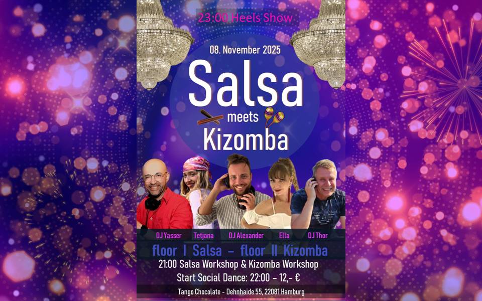 SALSA meets KIZOMBA - 10% BACHATA - on 2 floors