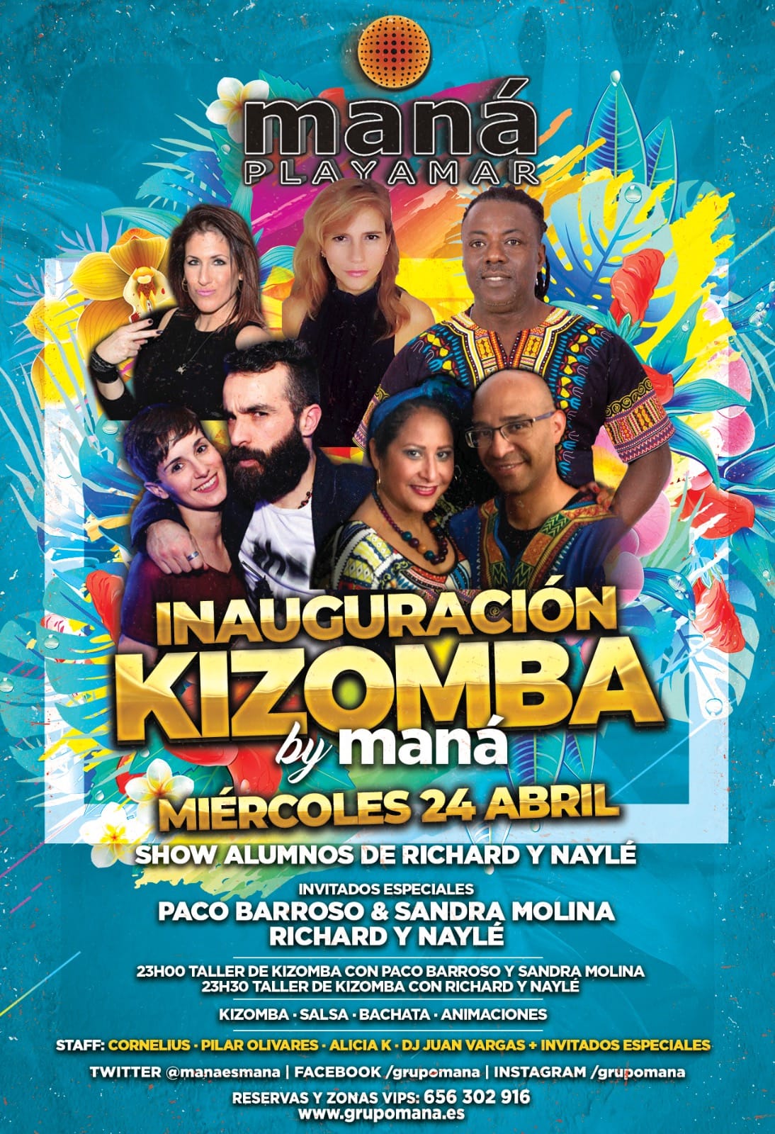 Kizomba by Maná, 24 Abril Inauguración de Temporada