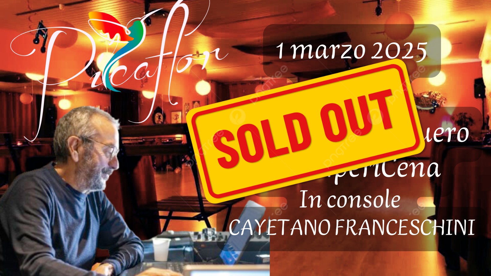 Sabato Milonguero con AperiCena in console Cayetano Franceschini
