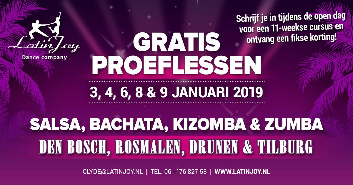 Gratis proeflessen Salsa, Bachata, Kizomba & Zumba LatinJoy DC