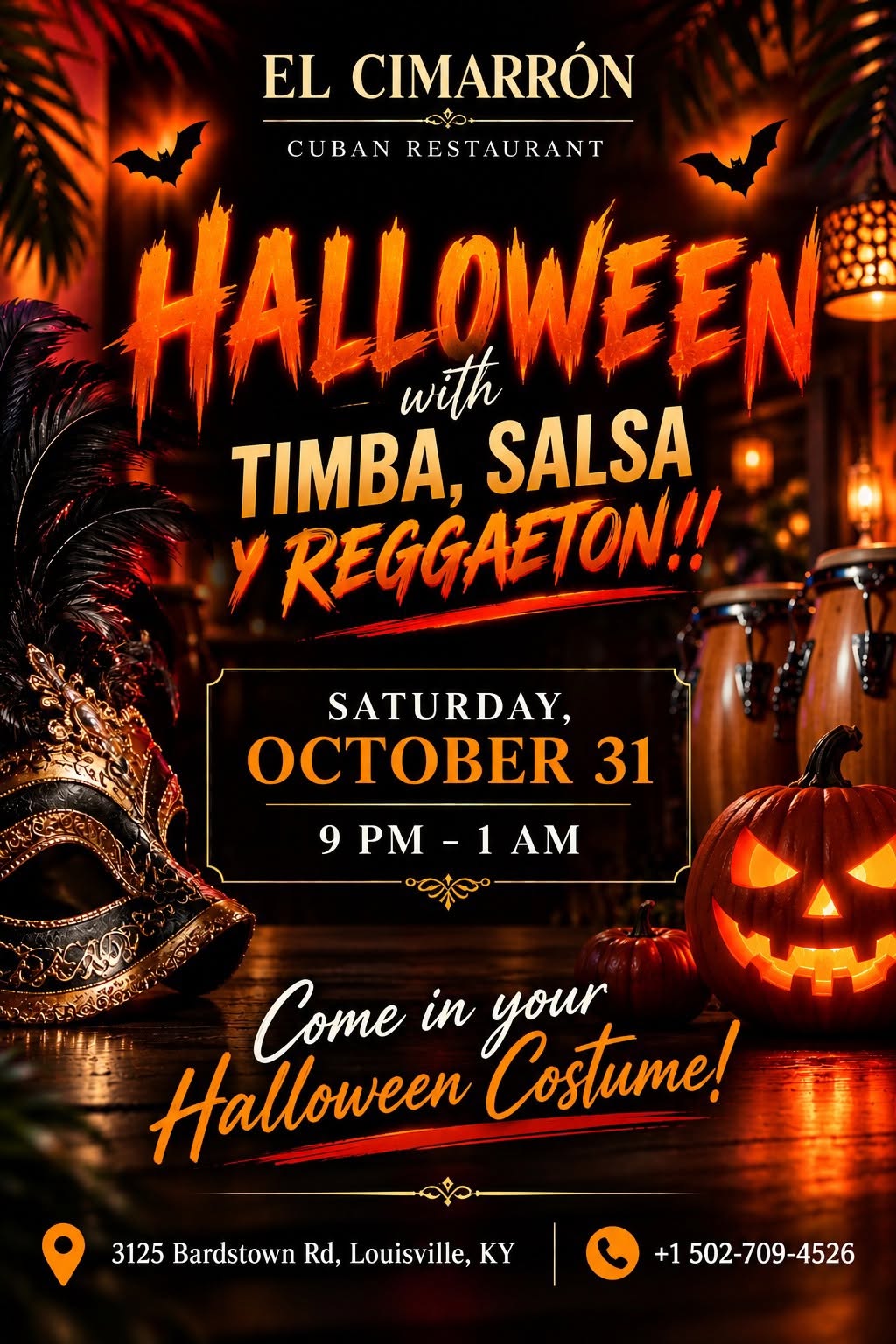 Halloween with Timba, Salsa y Reggaeton!