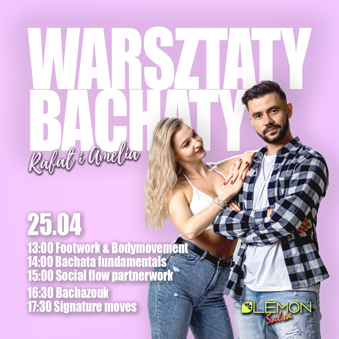 Warsztaty Bachaty z Rafałem & Amelią w LEMON Salsa