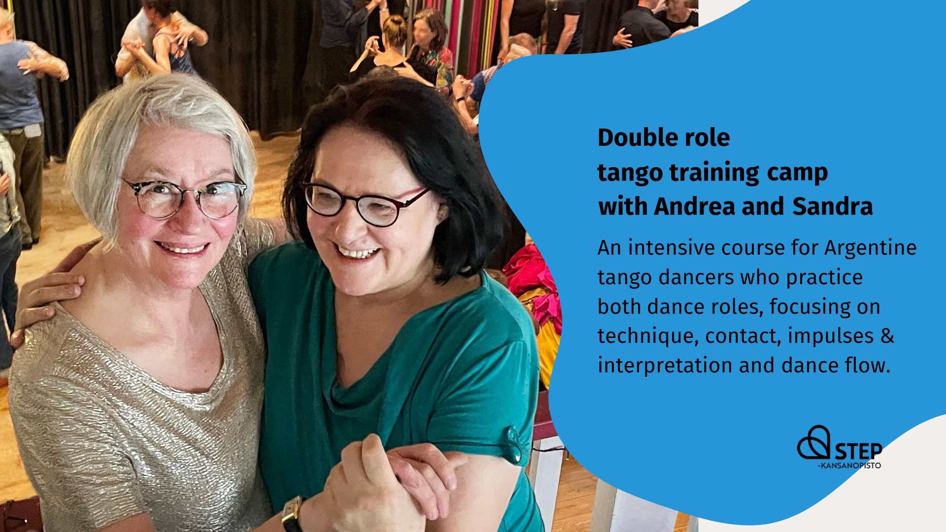 Double role tango training camp with Andrea and Sandra
