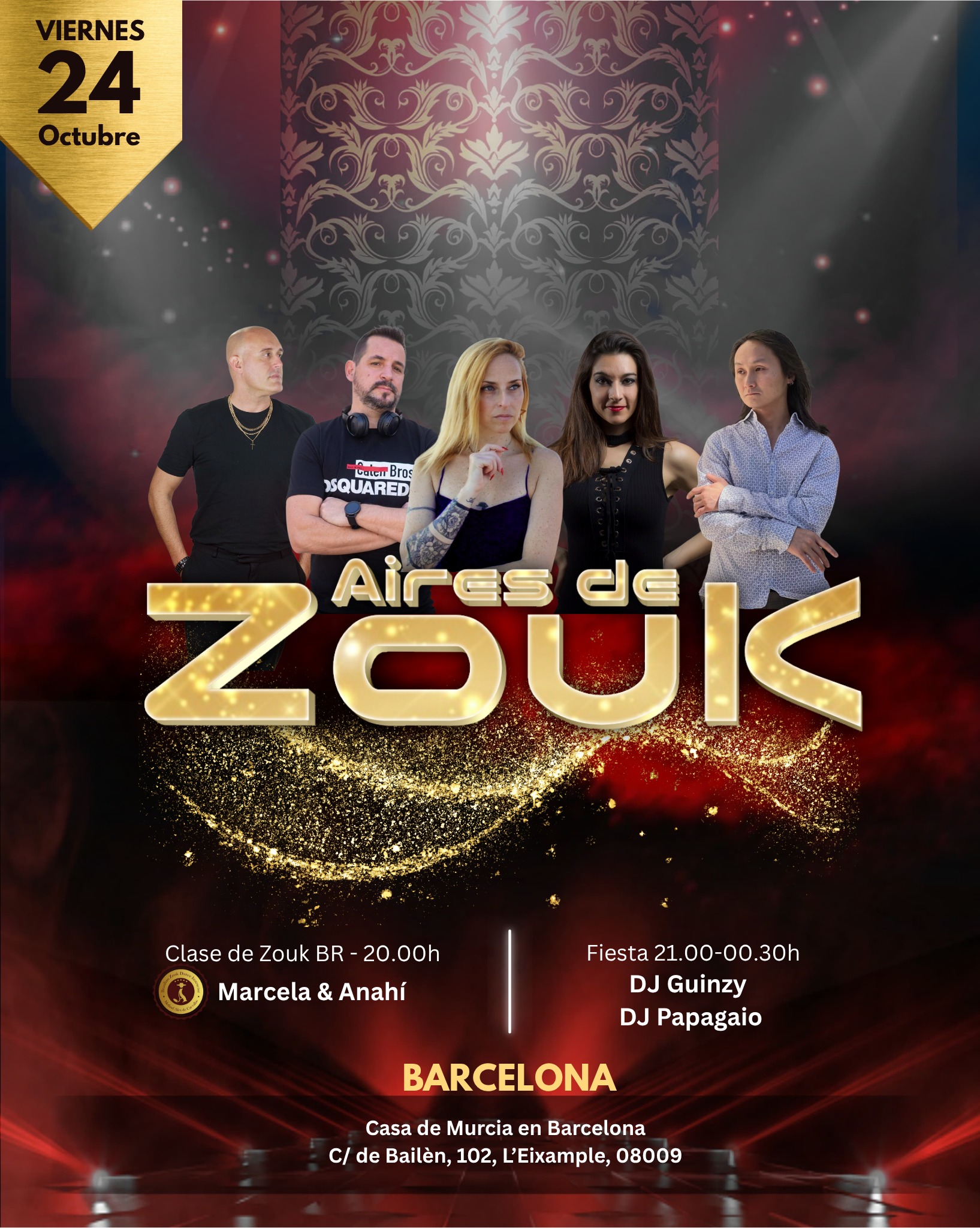 ⭐AIRES de ZOUK - Barcelona⭐ VIERNES 24 DE OCTUBRE ⭐