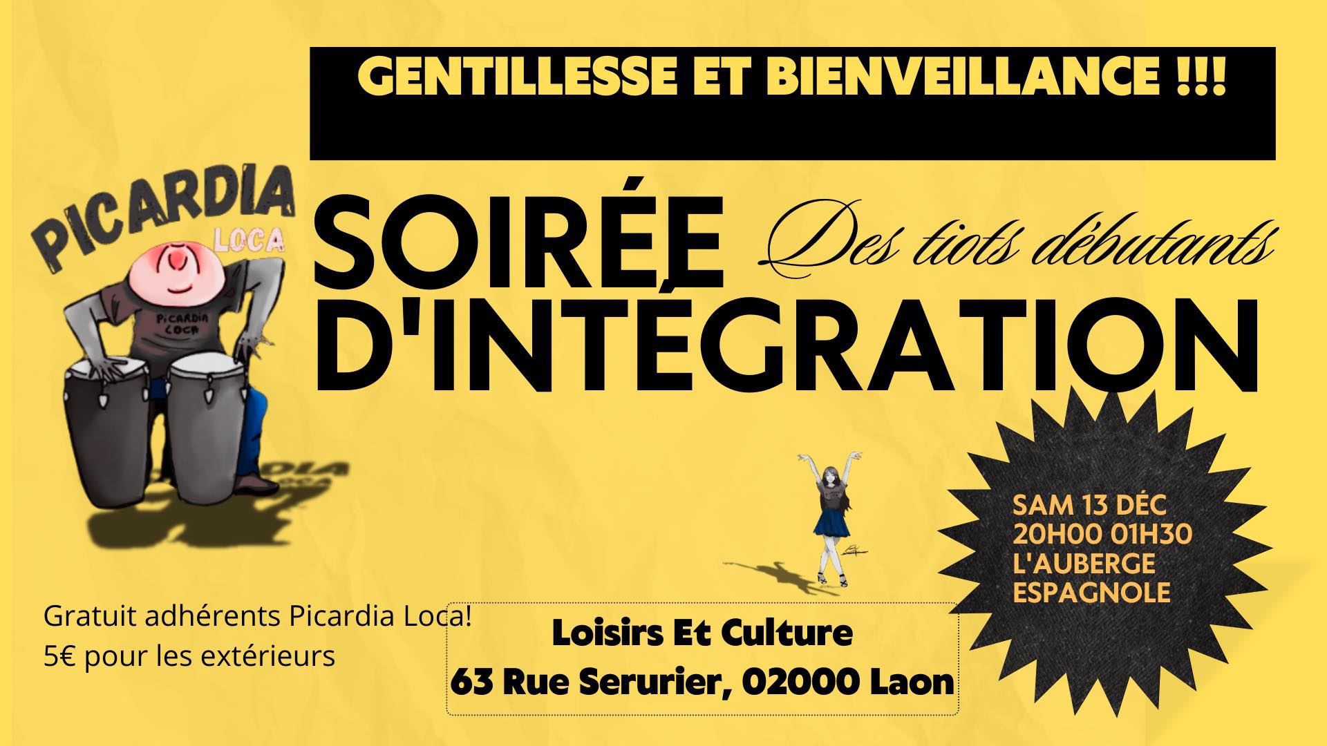 • Débutants, C’est Votre Soir ! Salsa • Bachata • Kizomba…