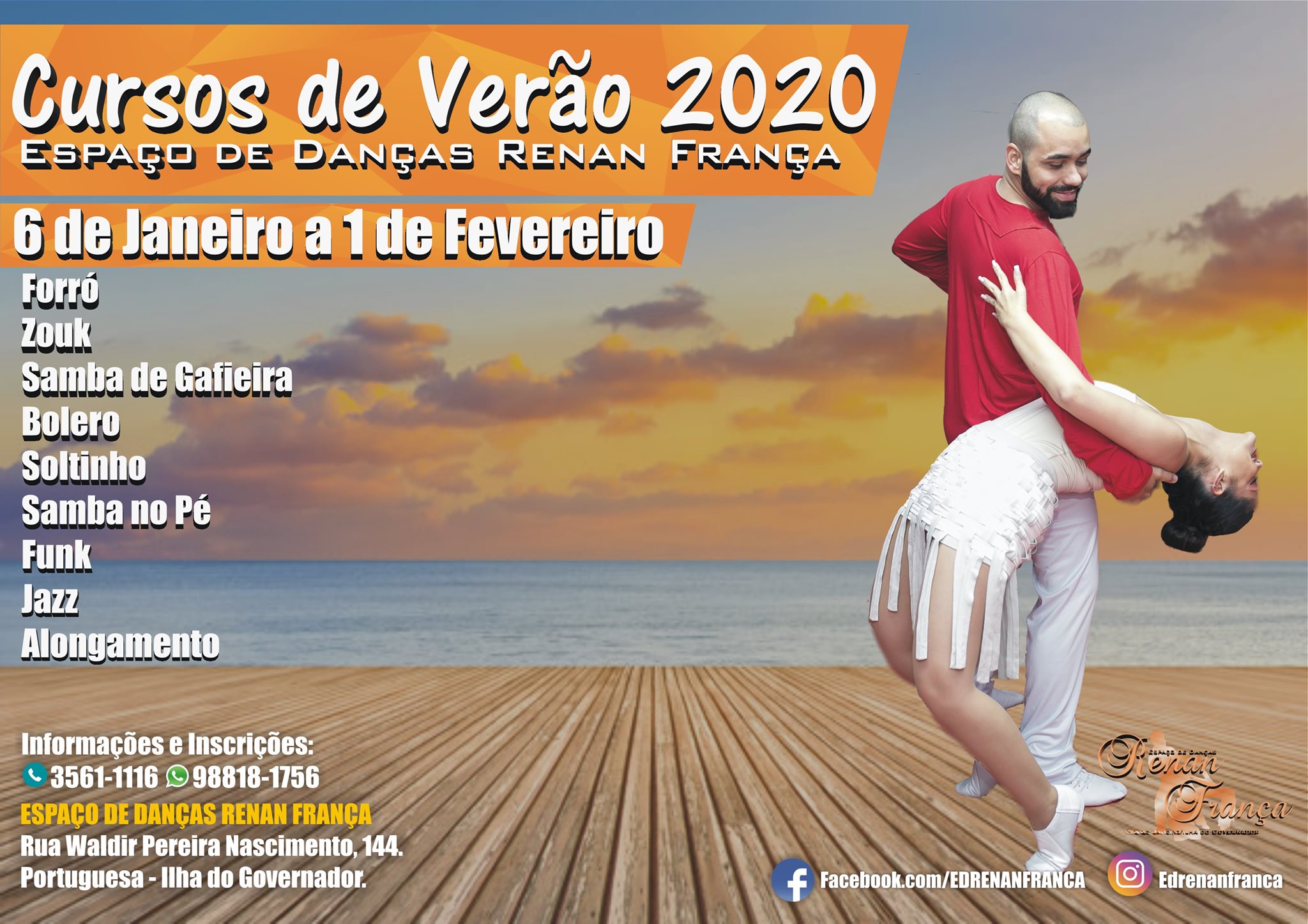 Cursos de Verão 2020 - Danças