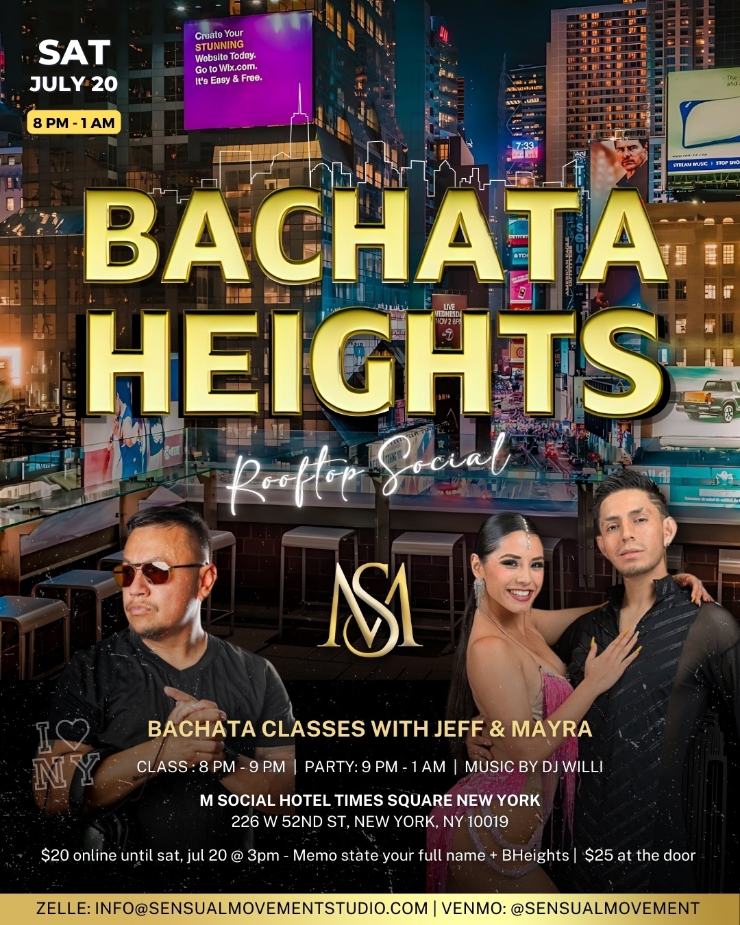 Roofchata- Bachata on the rooftop!!!