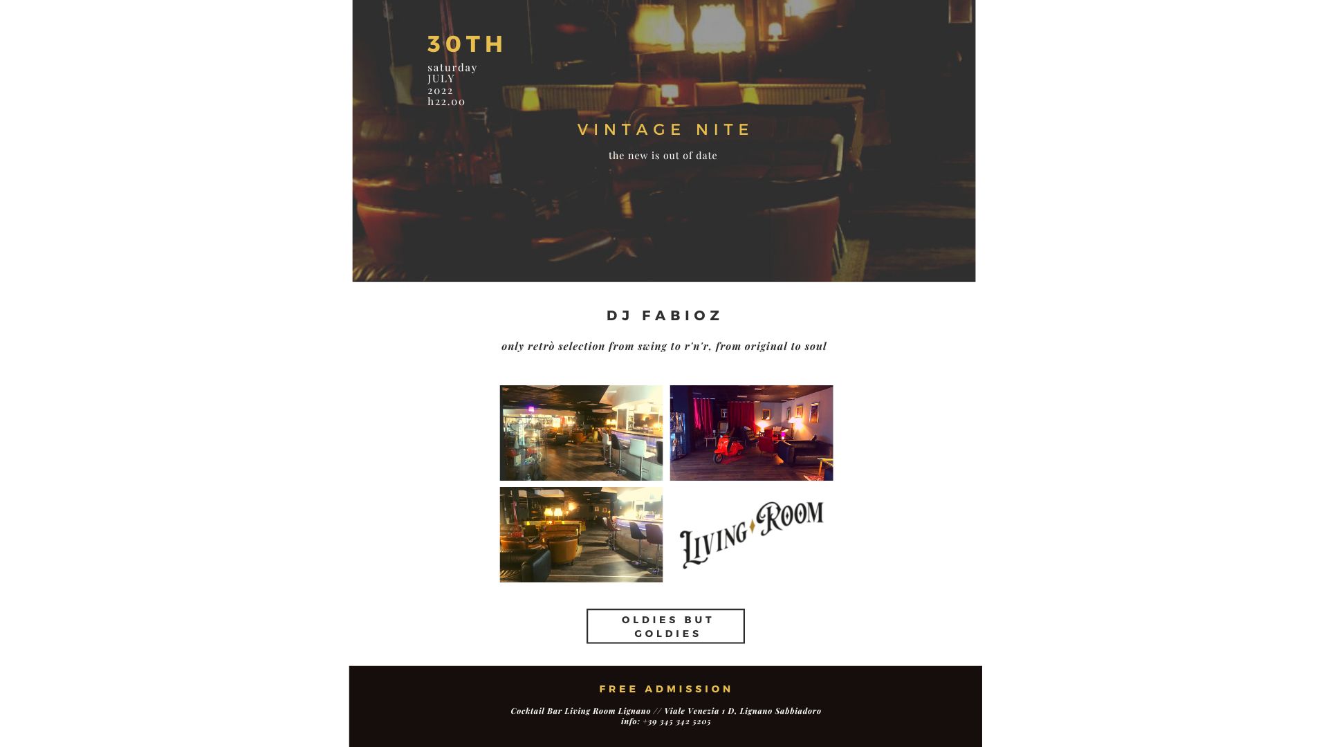 Vintage Nite Swing, R'n'r, Rockabilly, Surf, Original, Soul, Oldies dj FabiOz