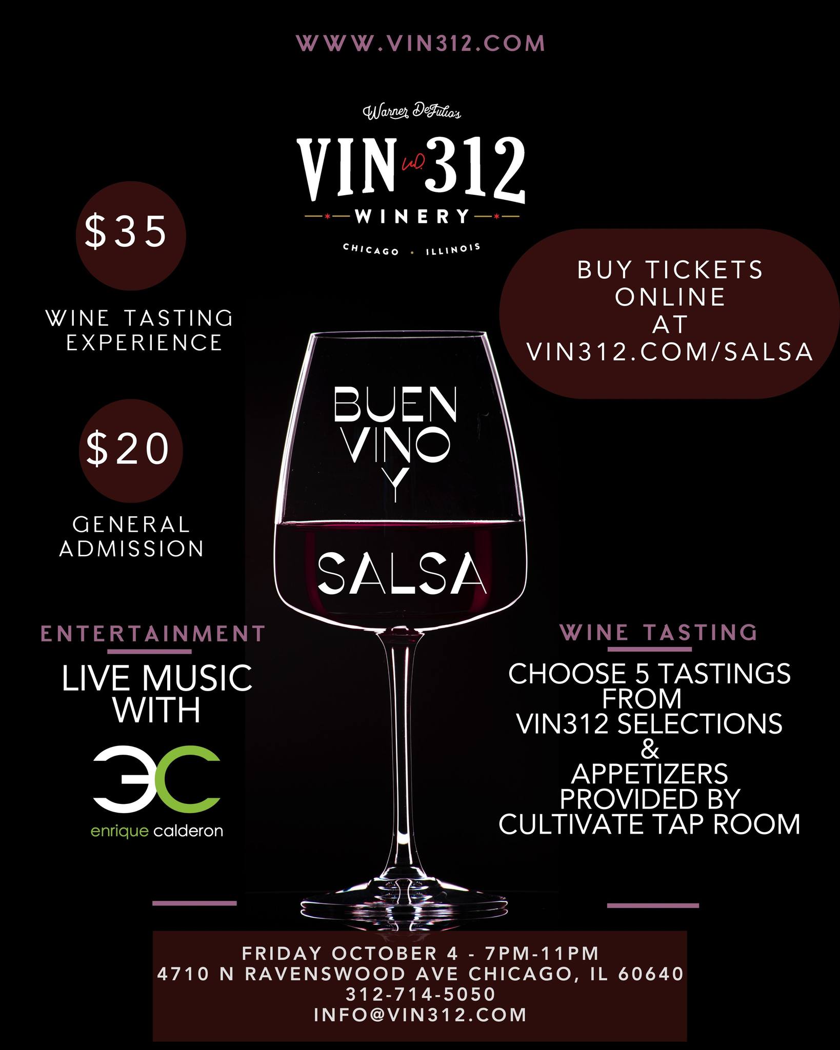 Buen Vino y Salsa @ VIN312 Winery