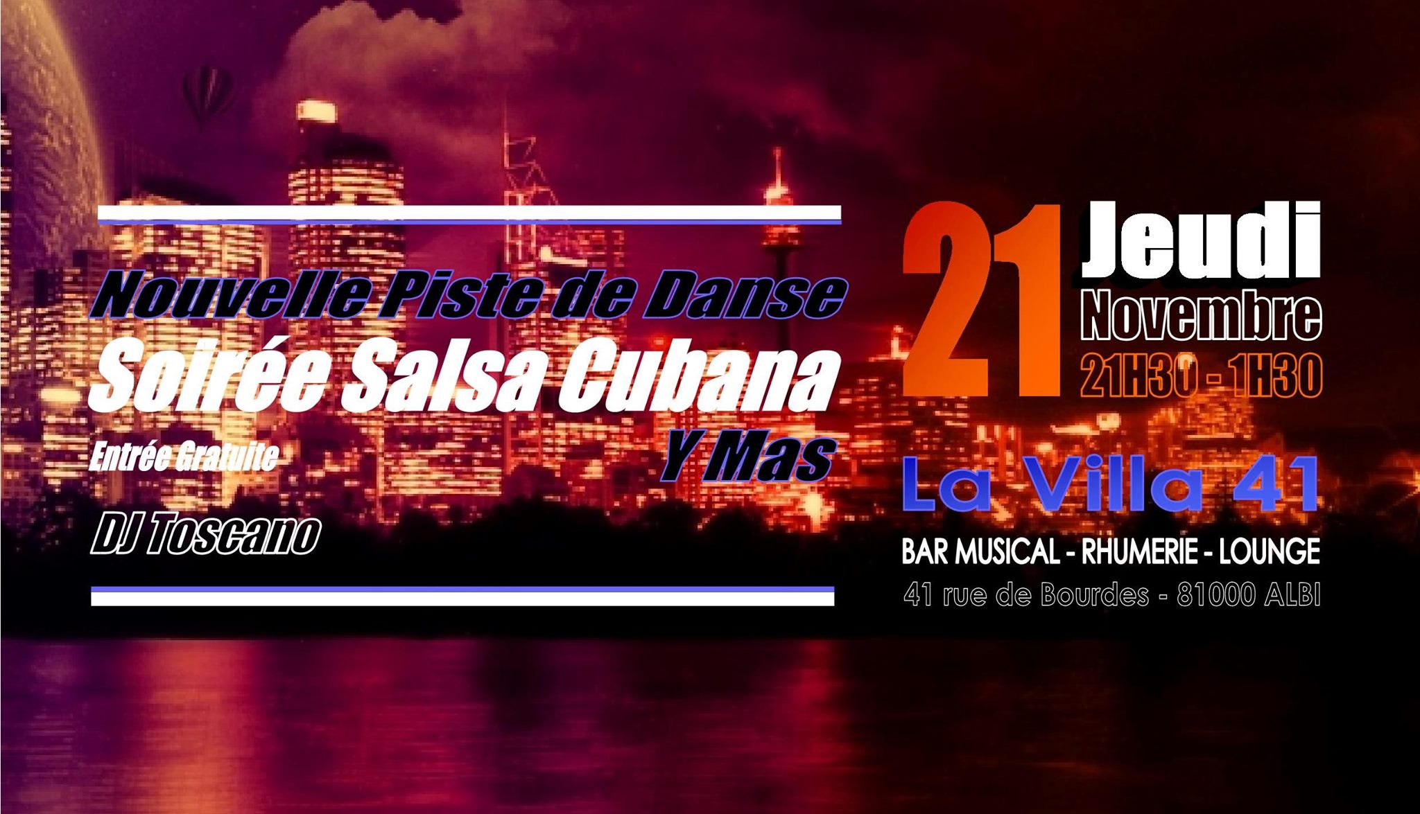Soirée Salsa Cubana Y Mas à La VIlla 41