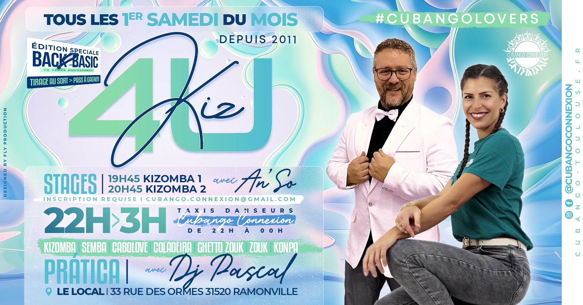 KIZ4U de DECEMBRE - Stages KIZOMBA avec AN'SO - SOIREE KIZOMBA SEMBA avec DJ PASCAL