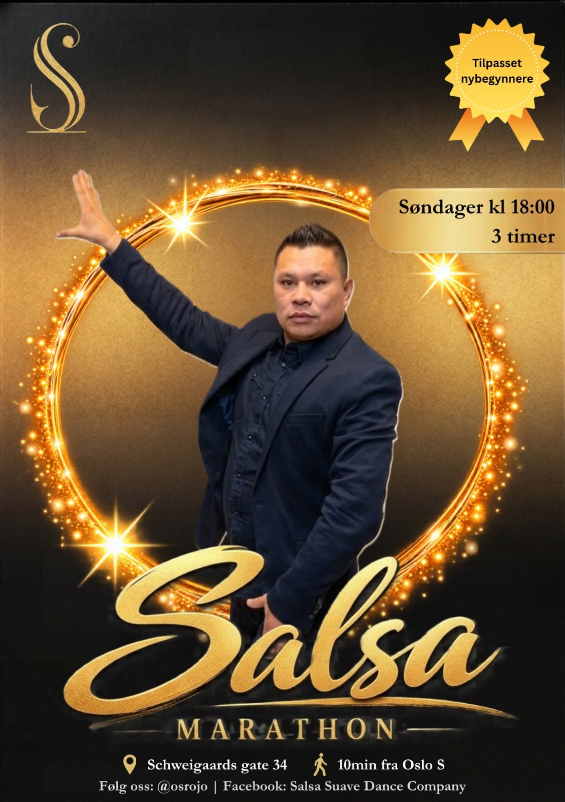 Salsa con SABOR -3 timer søndag. Domingo de Salsa