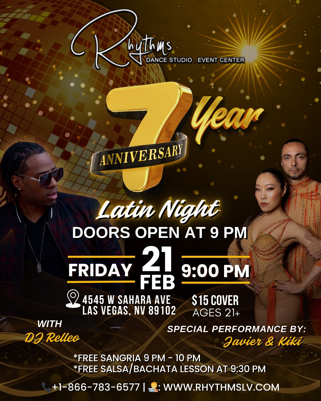 Rhythms Dance Studio & Event Center 7-Year Anniversary - Latin Night