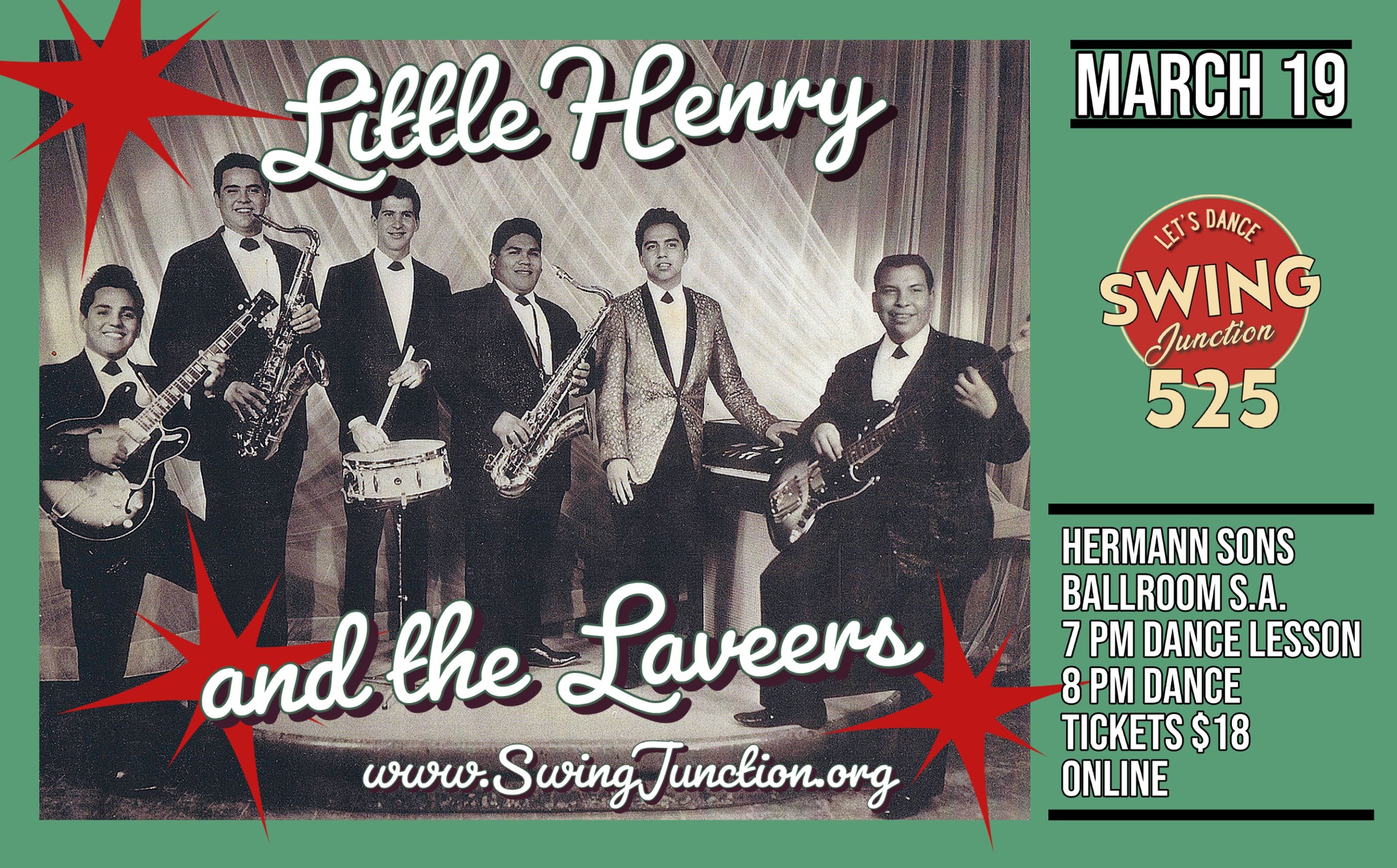 Little Henry and the Laveers - SWING 525 in SA - March 19th