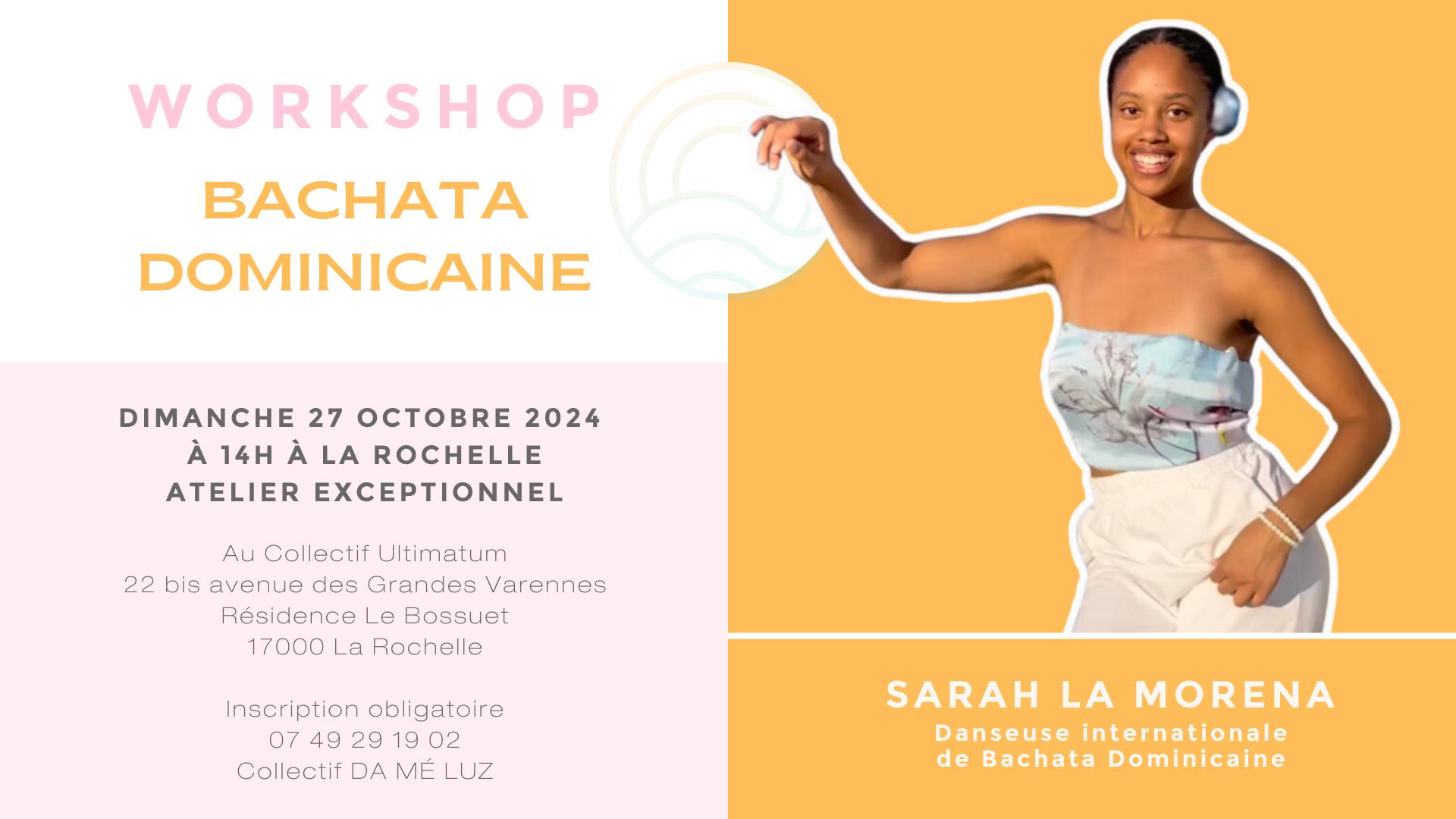 WORKSHOP BACHATA DOMINICAINE - animé par SARAH LA MORENA danseuse internationale