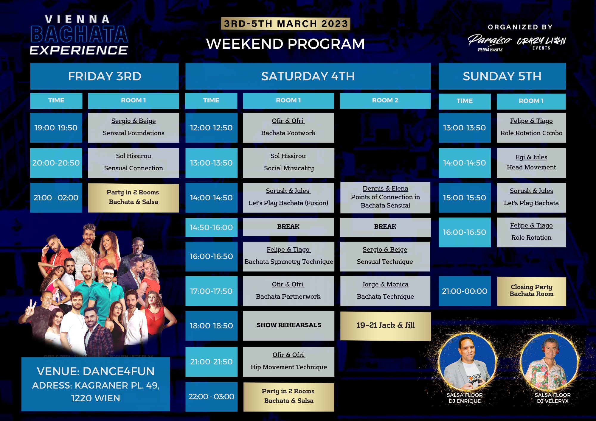 Vienna Bachata Experience 2nd Edition 3rd-5th March 2023 - official