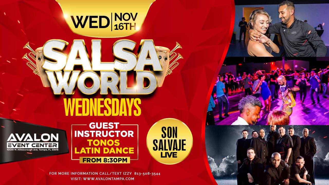 Salsa World Wednesdays Latin Night with SON SALVAJE