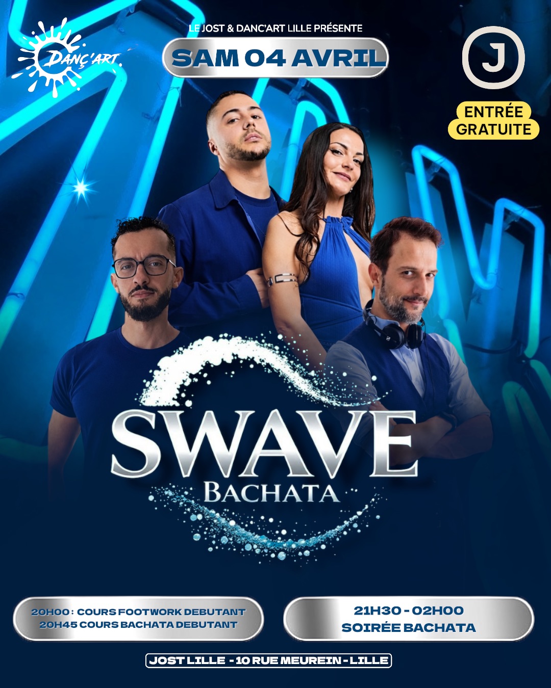 SWAVE BACHATA LILLE éd.6 : cours et soirée gratuite 🌊 💃🕺