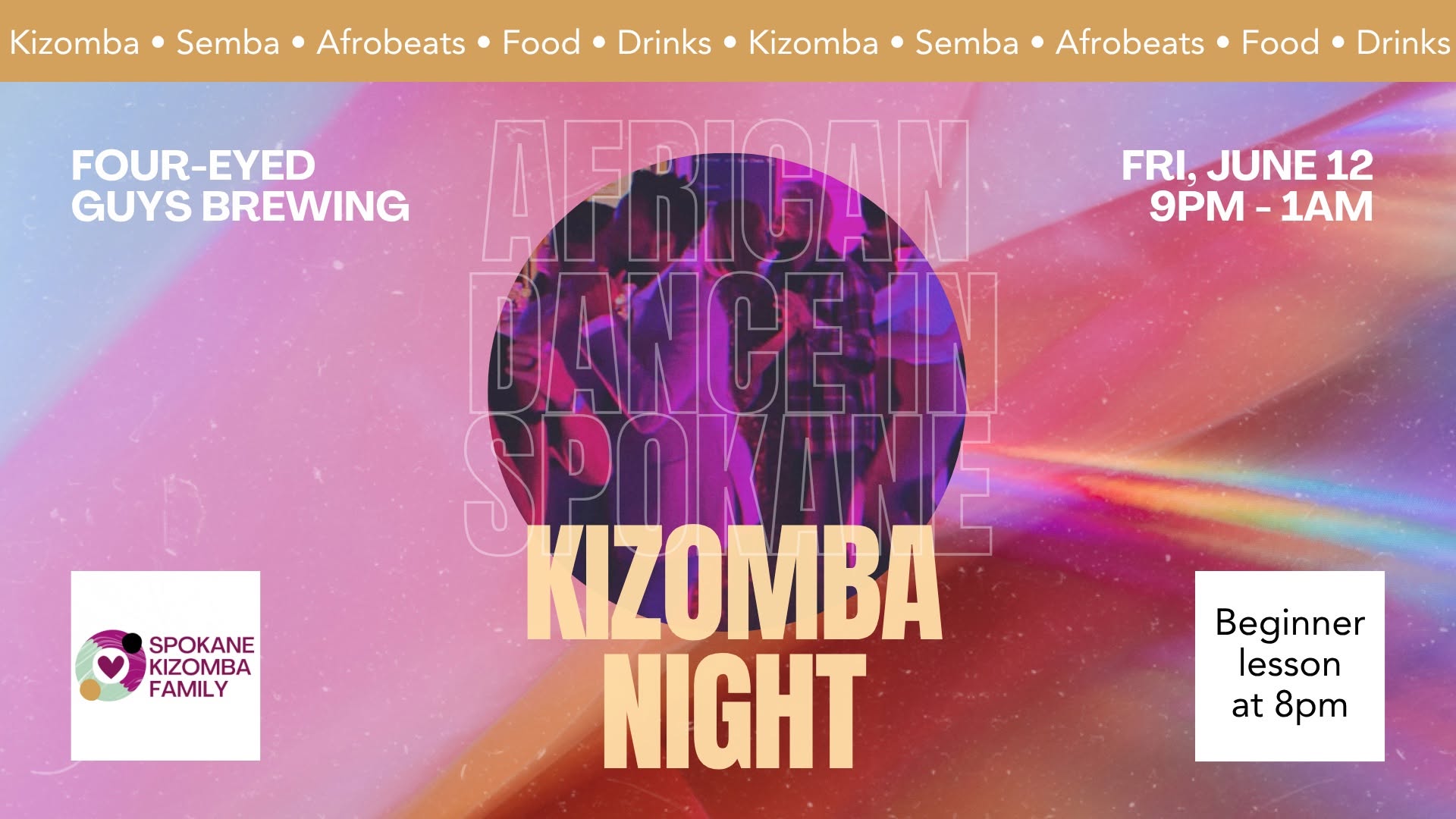 Kizomba Night - June Edition An African Social Dance by Spokane Kizomba Family