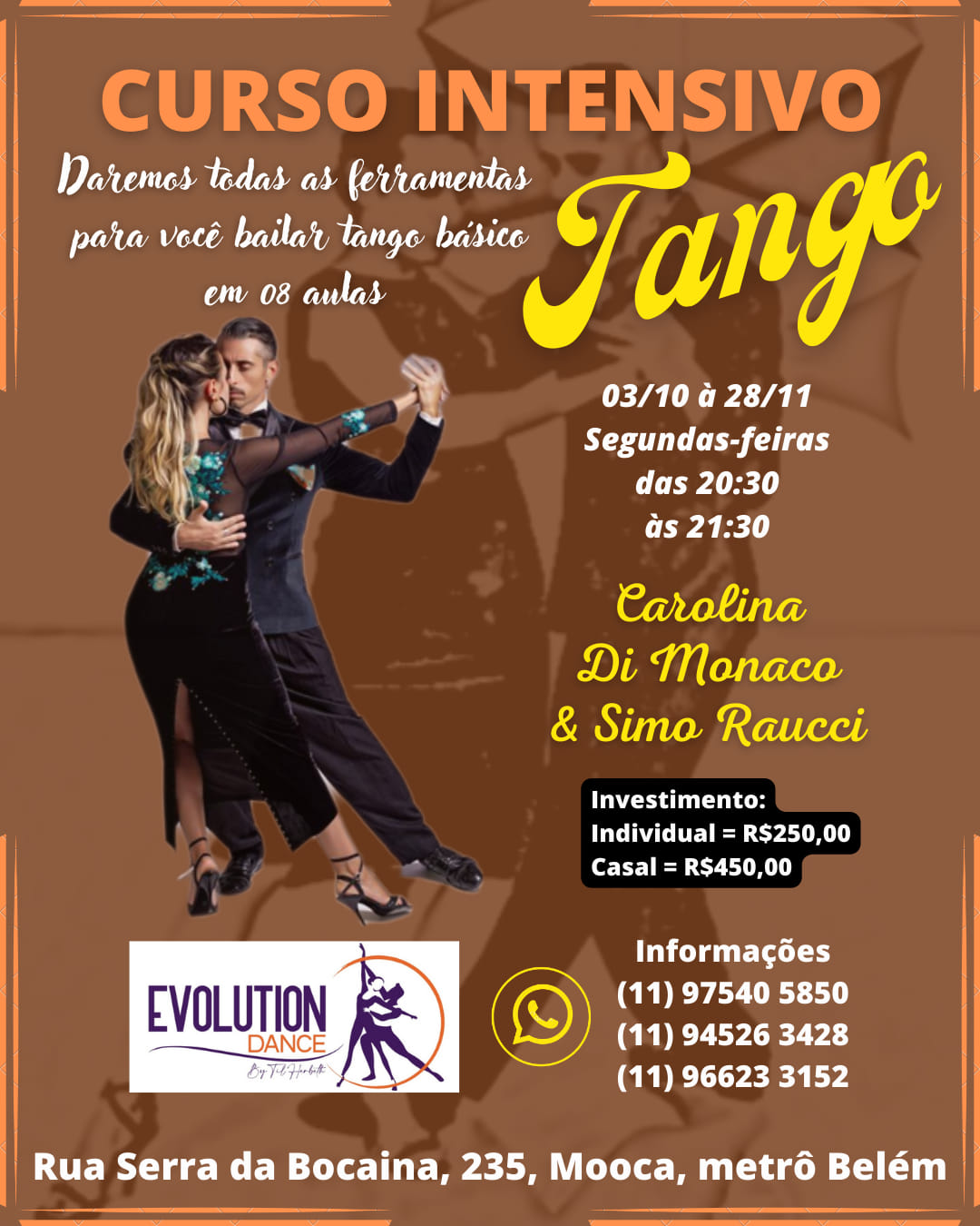 CURSO INTENSIVO DE TANGO