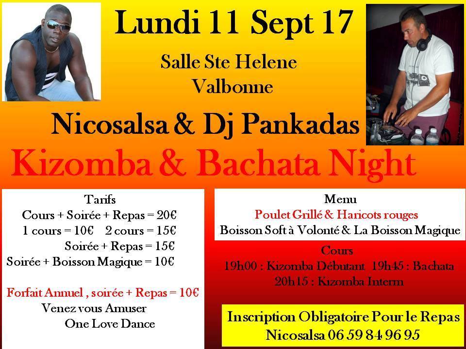 Kizomba, Bachata avec Nicosalsa et DJ Pankadas