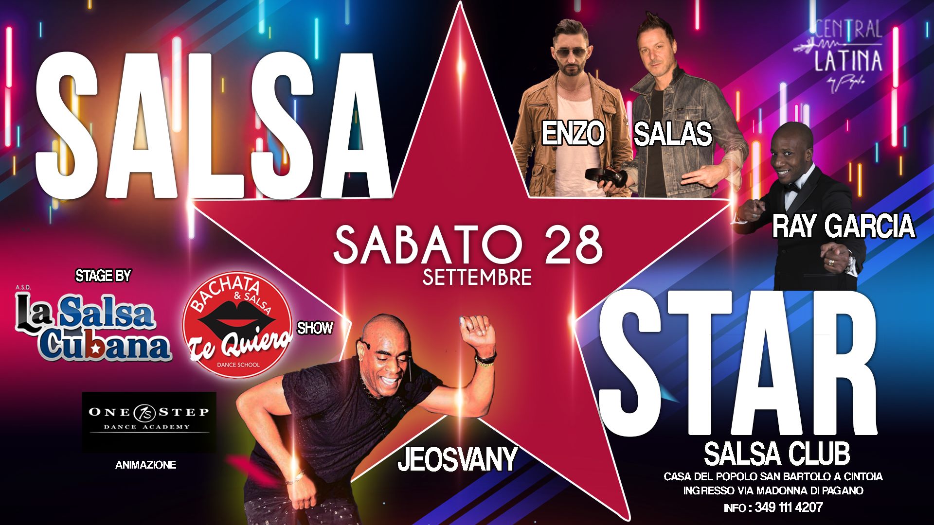 SalsaStar al Salsaclub sabato 28 settembre