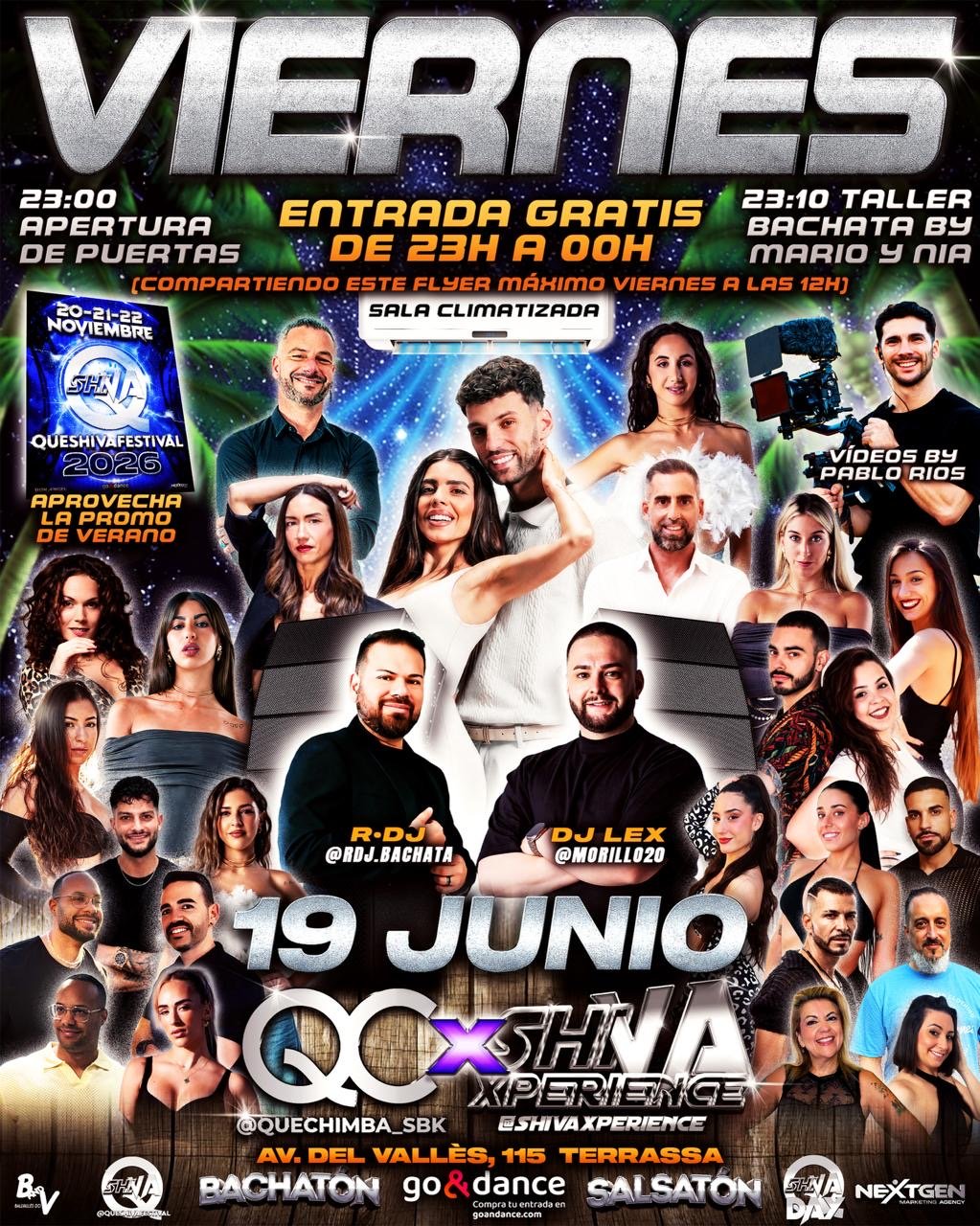 π₯π₯ VIERNES 19 DE JUNIO CON ENTRADA GRATIS* π₯π₯ QC β SHIVA π₯π₯