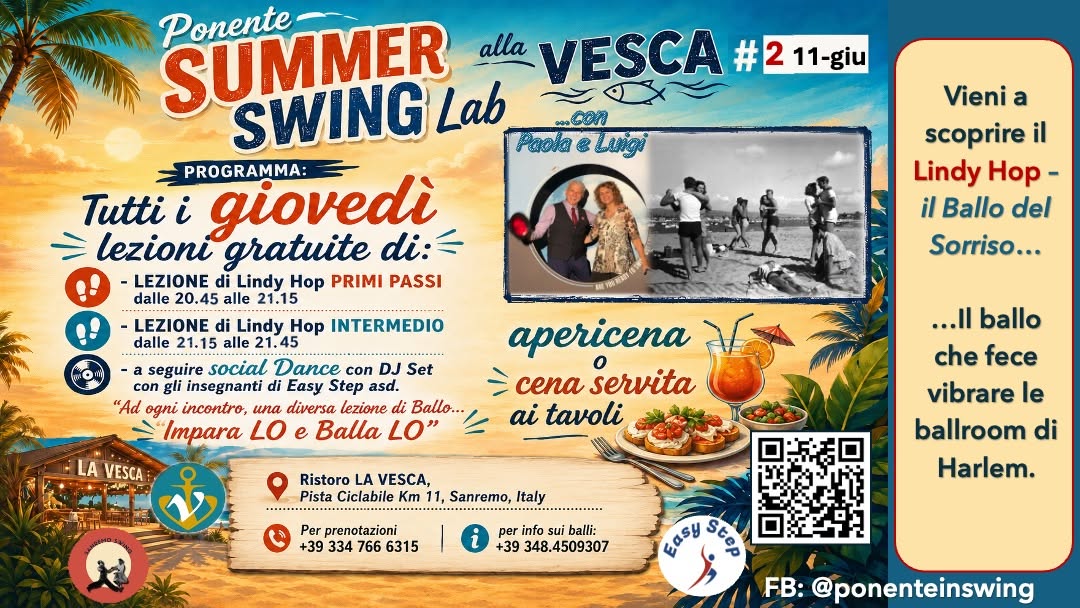Ponente SUMMER SWING Lab - Vesca, n.2 - 11-giu