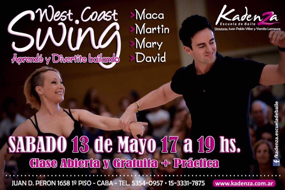West Coast Swing! Clase abierta y gratuita!