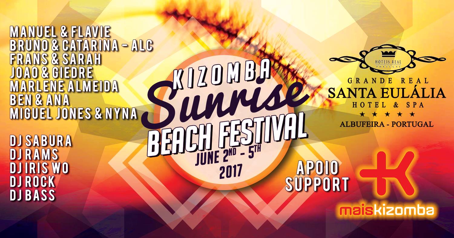 Kizomba Sunrise Beach Festival - Algarve Portugal by Like Festival & Mambo City 2 - 5 June 2017