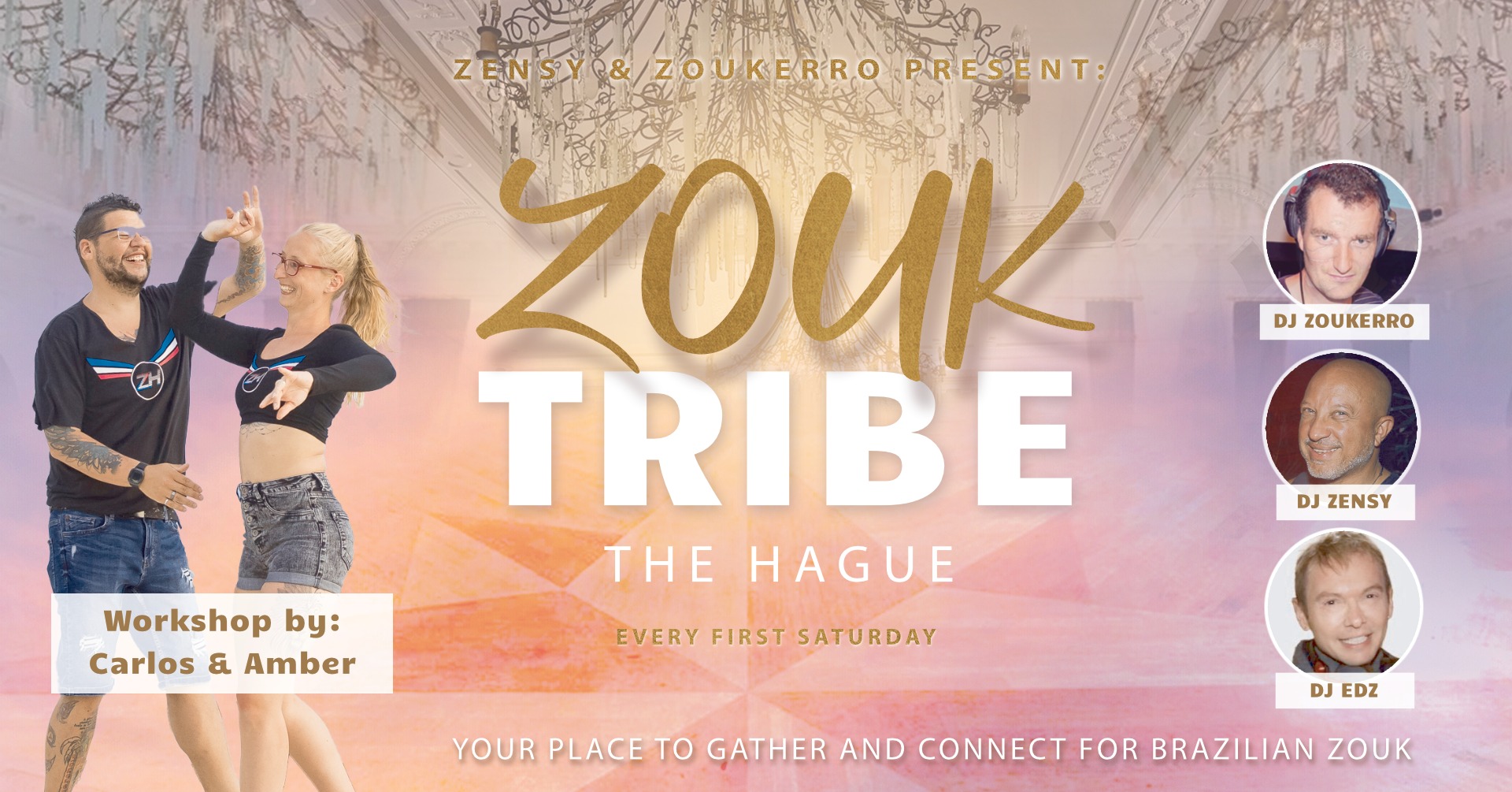 Zouk Tribe Night @ YDL Saturday 5 oktober Workshop by Carlos & Amber Guest DJ EdZ