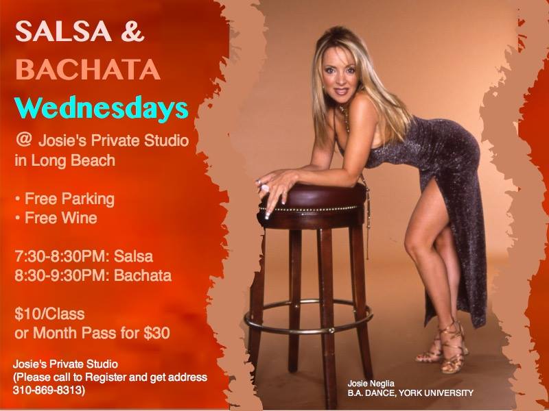 Bachata & Salsa Wednesdays @Josie Neglia Dance Long Beach