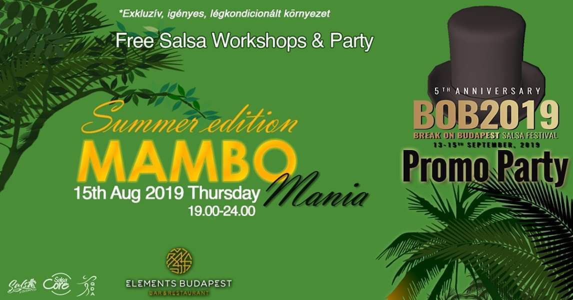 MAMBO MANIA BOB Promo Party Salsa night on Thursday