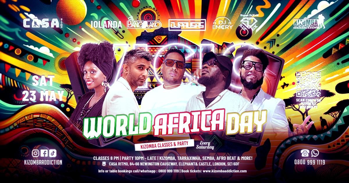 🎶 🎉 London's No.1 Clube Vicio - Kizomba Party: World Africa Day Edition with DJ Bangolano