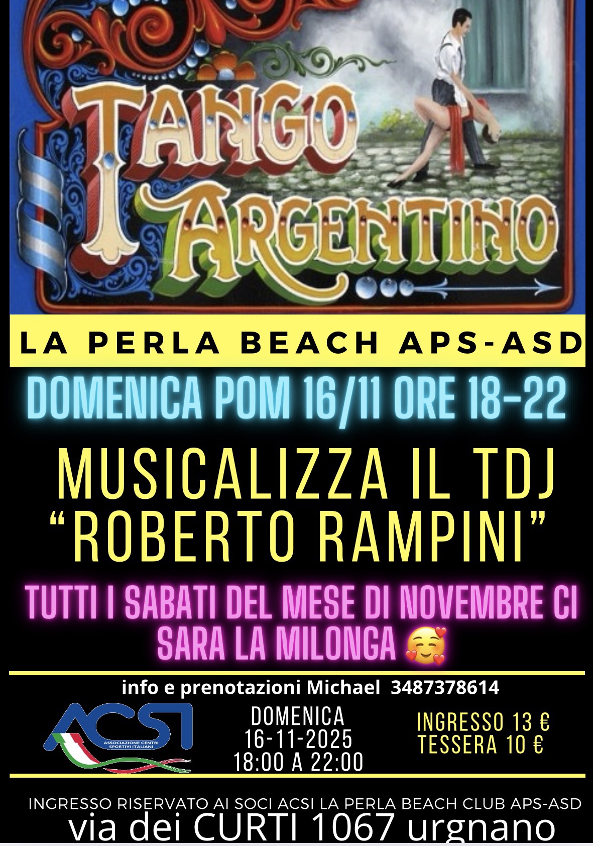 Pomeridiana alla perla con ROBERTO RAMPINI