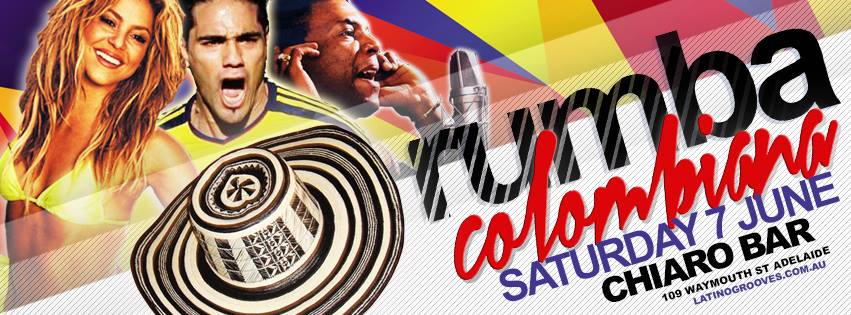 RUMBA COLOMBIANA@ CHIARO BAR 100% COLOMBIAN BEATS - CUMBIA, CHAMPETA, FOCLORE, REGGAETON, VALLENATO, SALSA AND TOP 40!
