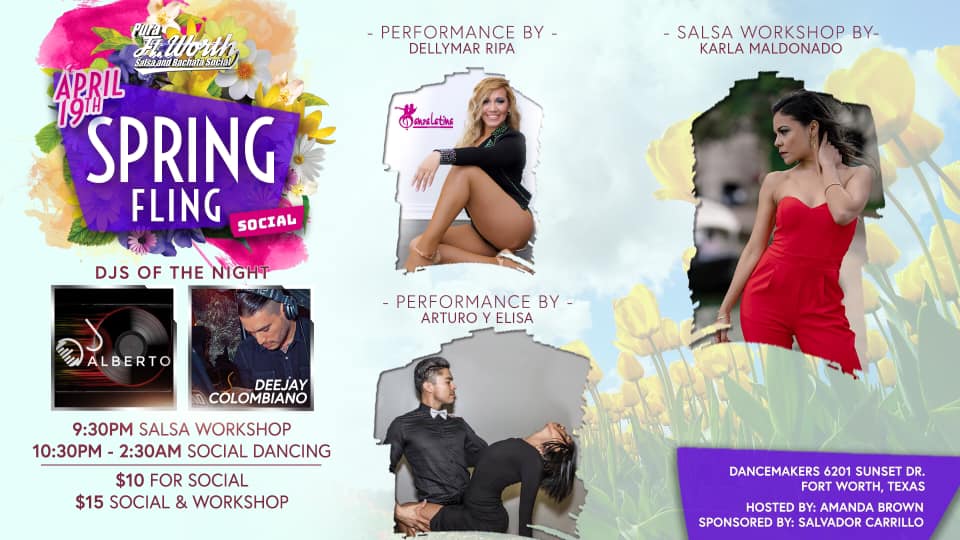 Pura Ft. Worth Salsa&Bachata Social •Karla•Arturo Elisa•Dellymar