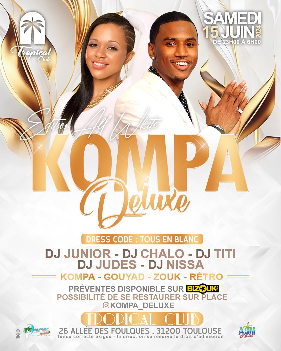 KOMPA DELUXE TOULOUSE ED. ALL WHITE