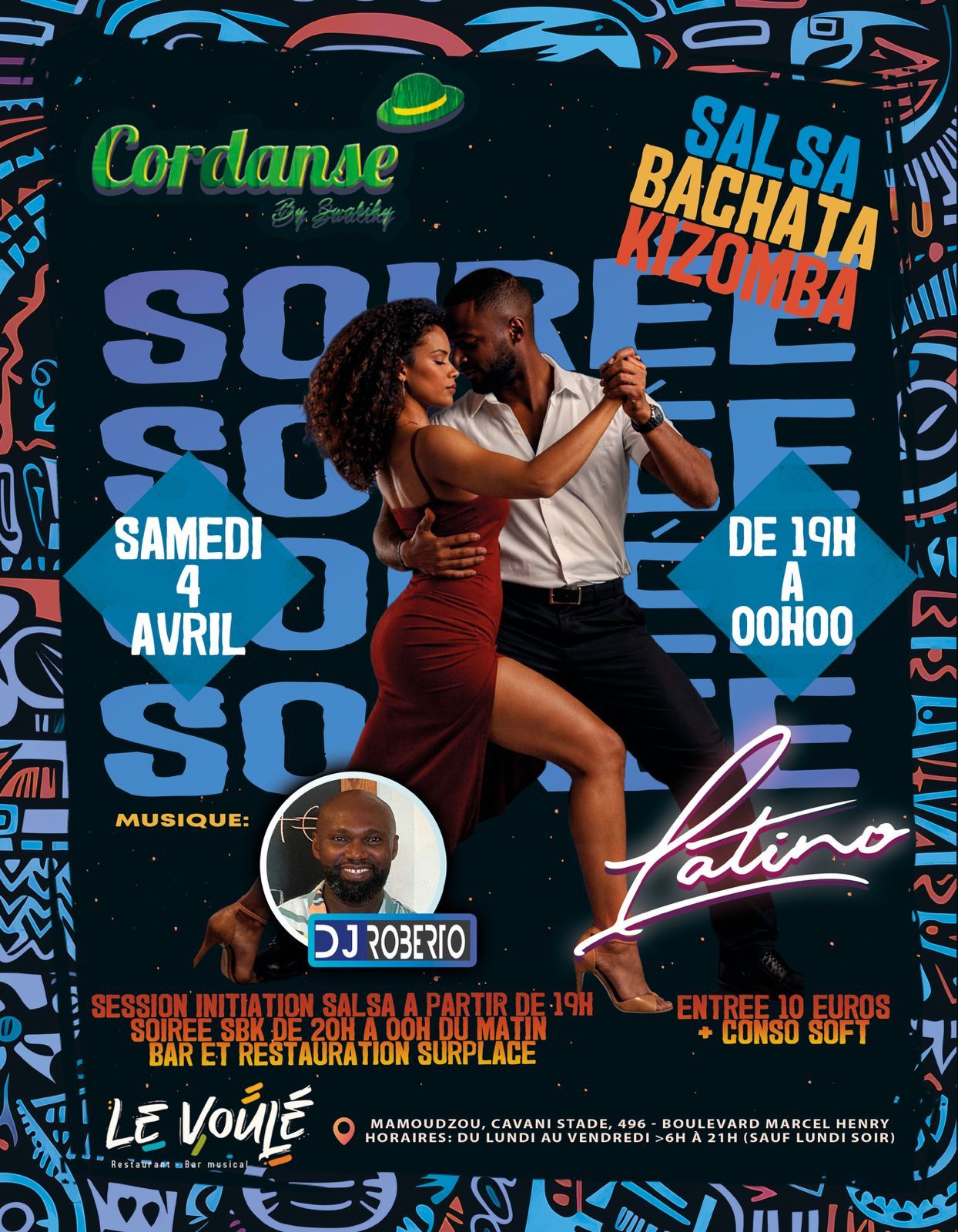 GRANDE SOIREE LATINO DU 1ER SAMEDI DU MOIS