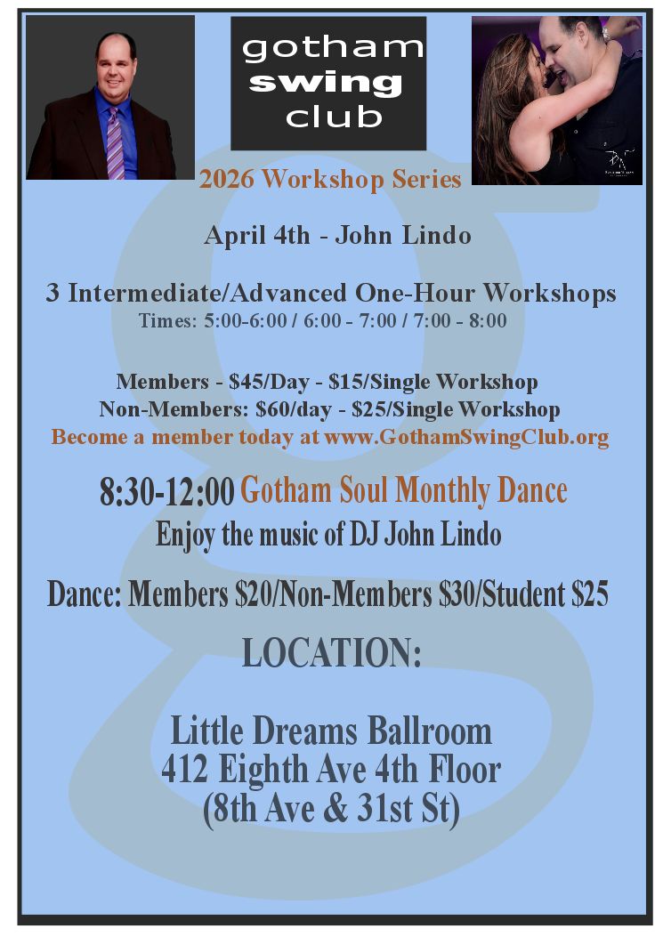 Workshops and Dance with John Lindo