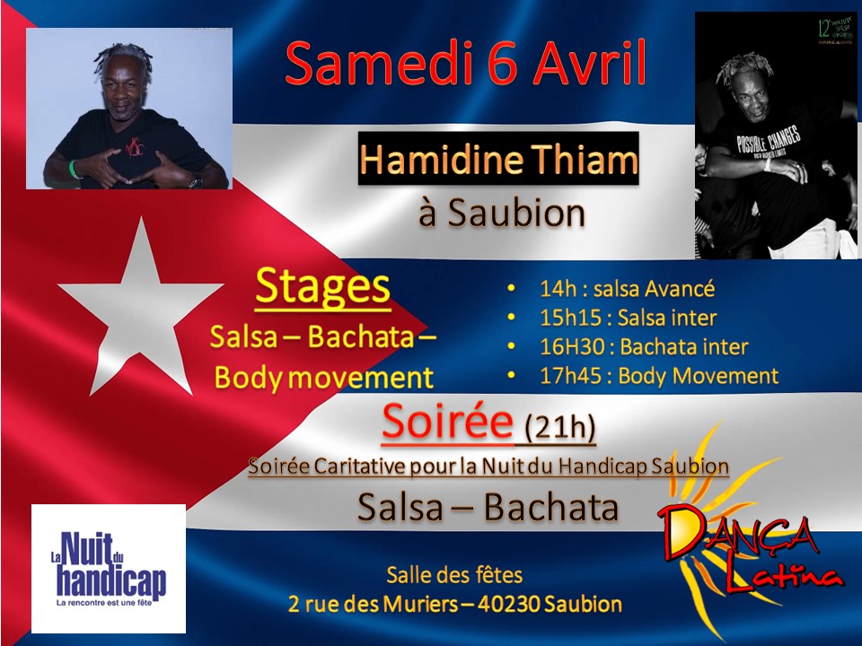 Stages - Soirée Salsa et Bachata à Saubion