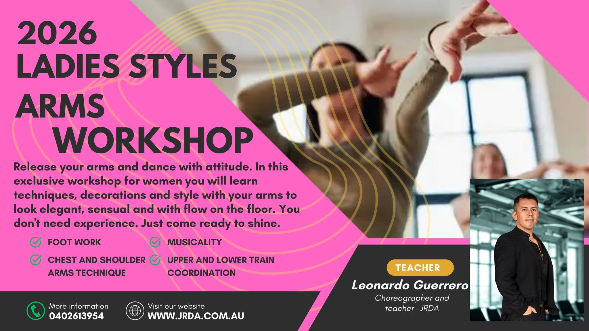 🌸 LADIES STYLING: ARMS WORKSHOP 🌸 "Give life to your arms and dance with attitude"