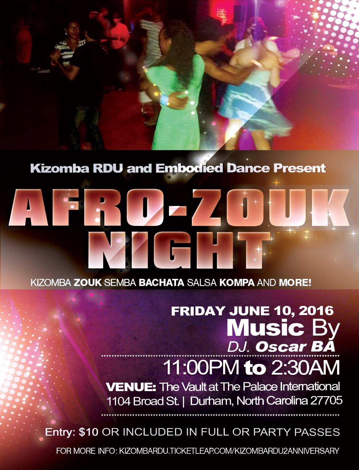 Afro-Zouk Night feat DJ Oscar BA (Washington DC Kenya)